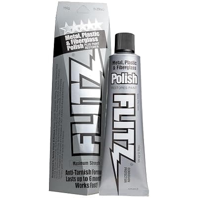 Flitz Metal Polish Paste for Chrome, Stainless Steel, & Aluminum (5.29oz) 5.29 Ounce (Pack of 1)