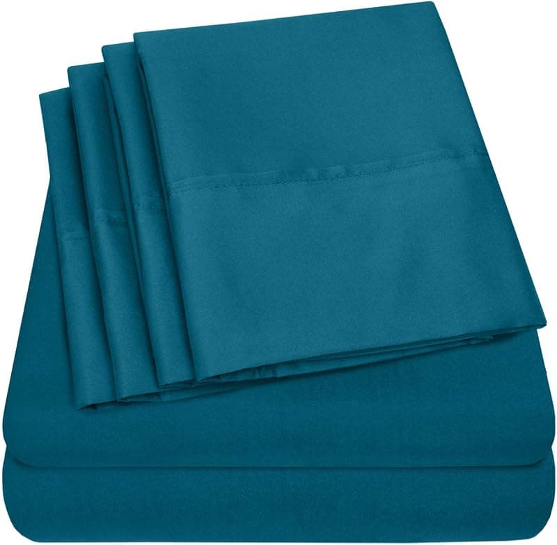 Sweet Home Collection King Bed Sheets — 6-Piece Microfiber Set