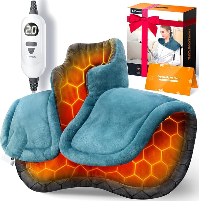Lenmen Weighted Heating Pad for Neck and Shoulders