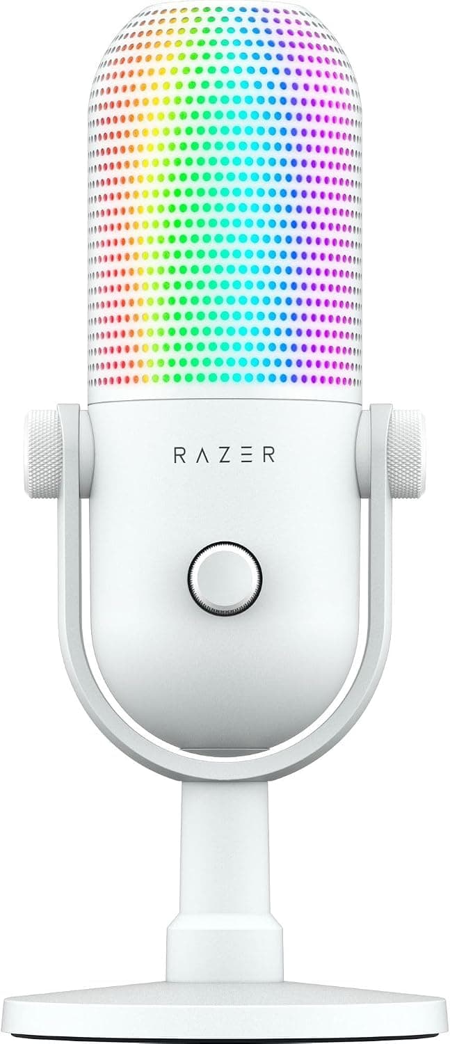 Razer Seiren V3 Chroma USB Microphone — White (Chroma RGB)