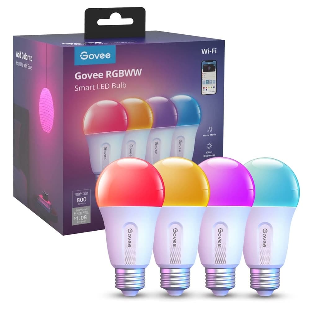 Govee Smart Light Bulbs 4-Pack