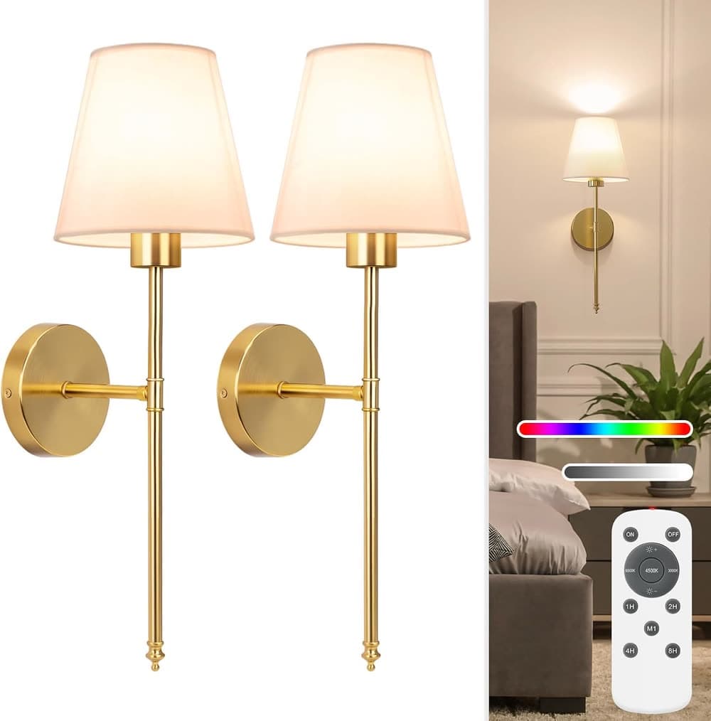 NIORSUN Wall Sconces 2-Pack