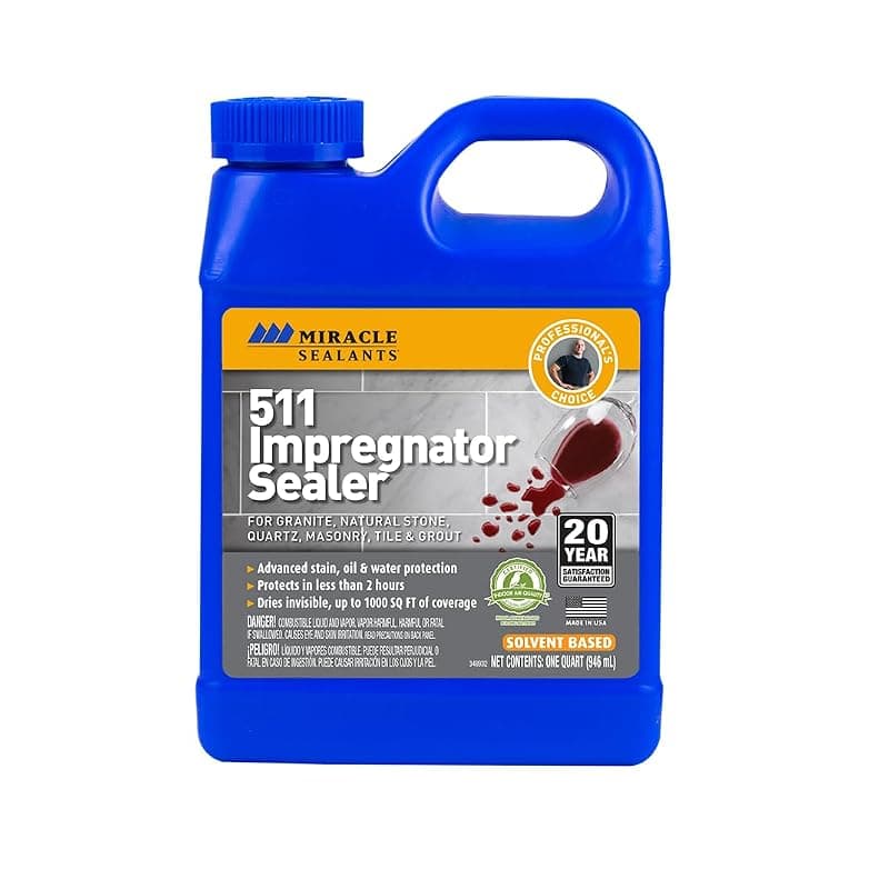 Miracle Sealants 511 Impregnator Penetrating Stone & Tile Sealer, Quart