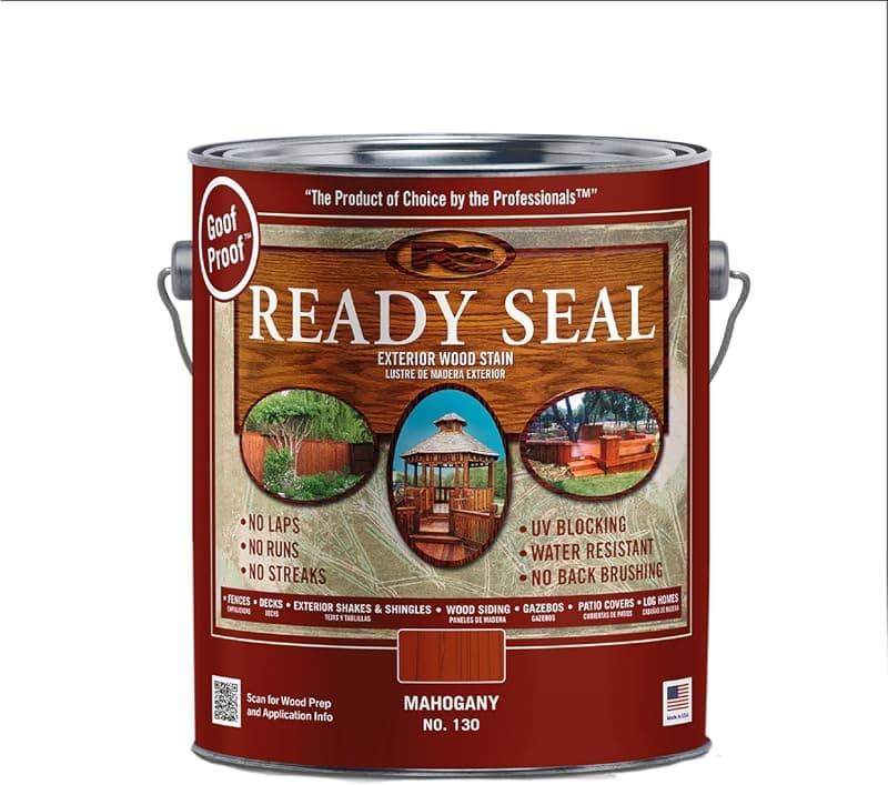 Ready Seal Exterior Wood Stain & Sealer, Mahogany, 1 Gallon